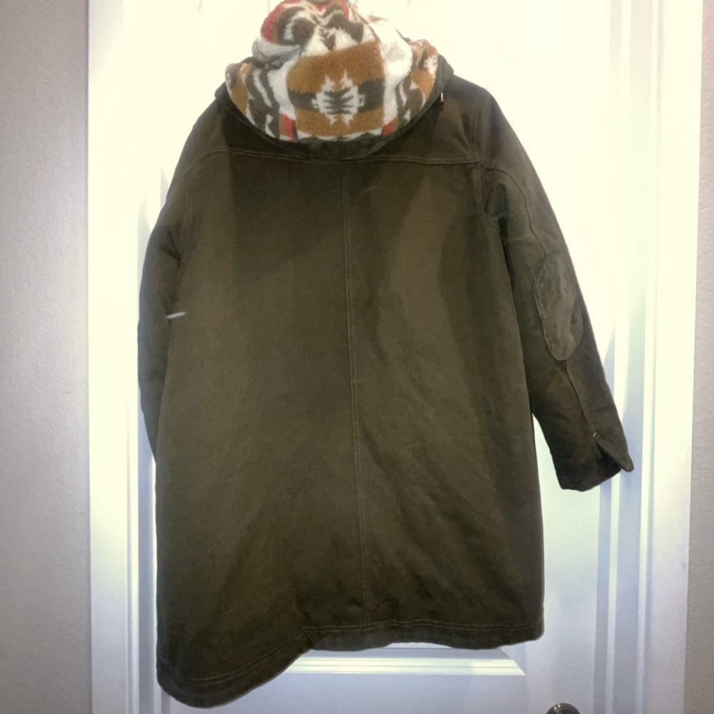 Pendleton Women's Cedar Creek Canvas Parka jacket Olive green - Picture 5 of 6